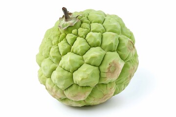 Fototapeta premium A fresh sugar apple isolated on white