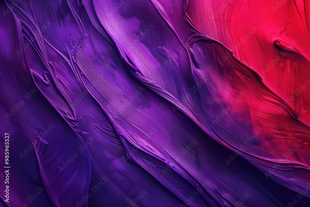 Canvas Prints Close-up view of a vibrant purple and red painting