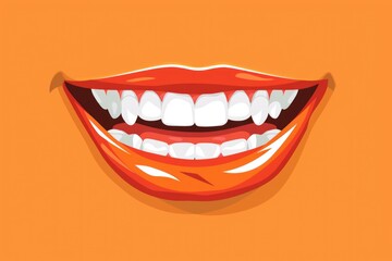 Fototapeta premium A close-up shot of someone brushing their teeth, with a toothbrush and toothpaste visible