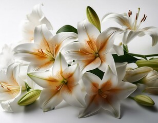 Naklejka premium 백합. 생성형AI