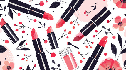 Obraz premium Elegant Women Make up and Fashion Beauty Essentials