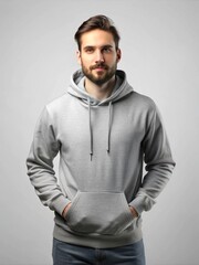 Obraz premium Man hoodie Mockup