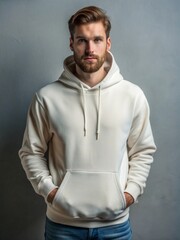 Obraz premium Man hoodie Mockup