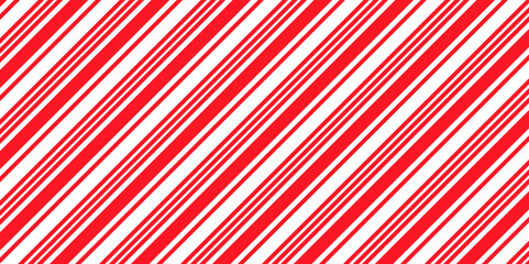 Seamless pattern with candy cane stripes. Christmas texture. Vector illustration.