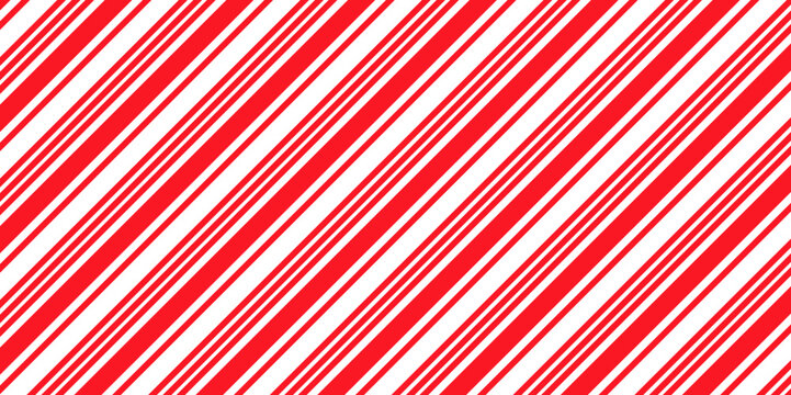Seamless pattern with candy cane stripes. Christmas texture. Vector illustration.