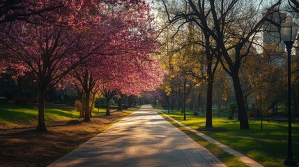 Naklejka premium Park in Spring
