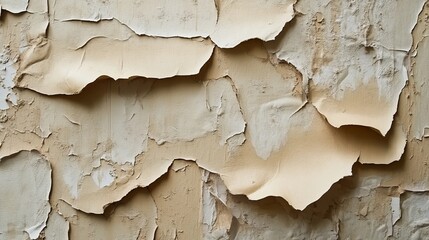 Obraz premium Peeling wallpaper's impact on wall texture