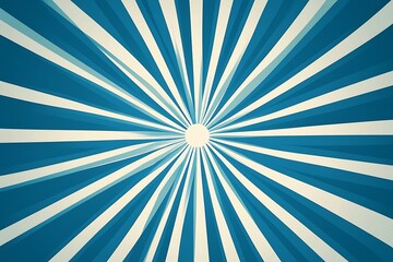 Fototapeta premium blue sunburst pattern background rays radial abstract retro vintage illustration