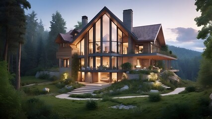 beautifull home in a forest