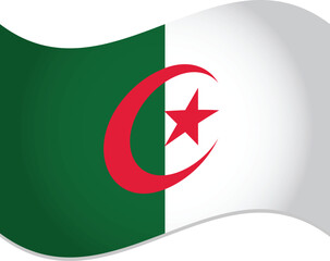 Algeria Country Official Flag Vector