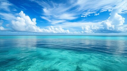 Obraz premium Blue waters of Belize's Caribbean Sea