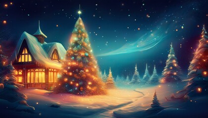 Fototapeta premium Christmas and New Year holidays concept