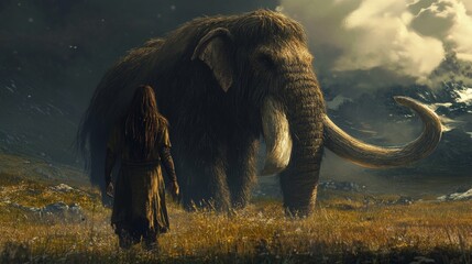 Mammoth animal Jurassic extinct huge