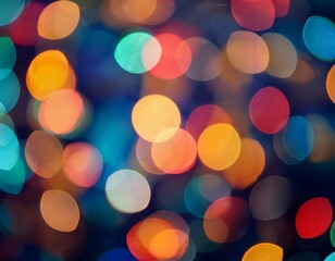 Fototapeta premium Colorful bokeh lights background