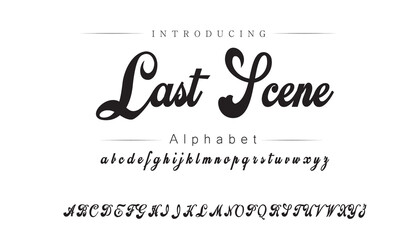 Elegant Vintage Script Font Set