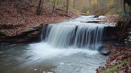 Obraz premium Waterfall in GA on Smith Creek
