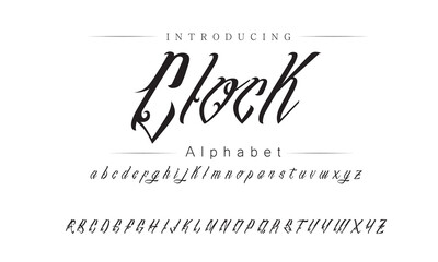 Retro Lettering Typeface Set