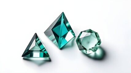 Fototapeta premium triangle gem set