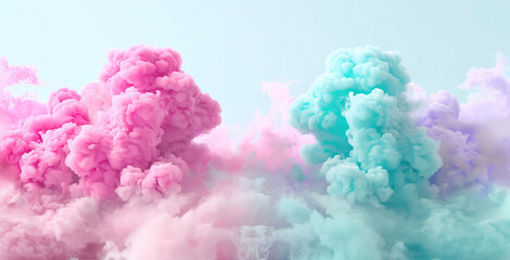 Fototapeta premium Abstract background with colorful smoke, colorful modern art concept artistic wallpaper.