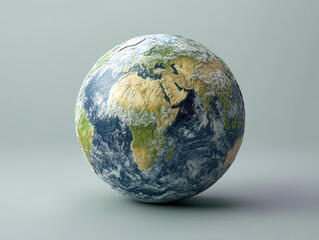 Fototapeta premium A vibrant and colorful illustration of planet Earth