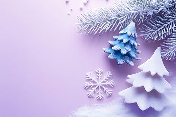 A simple design featuring iconic New Year's symbols, such as a Christmas tree or a snowflake, set against a clean and minimalist background.