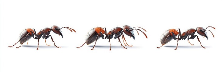 ant isolated on white background