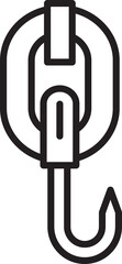 Hoist and Industrial Crane Hook Icon
