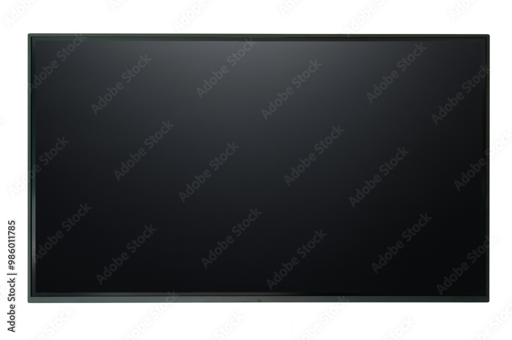Fototapete photo of a modern digital biard, lcd panel. large computer monitor display mockup. blank television 