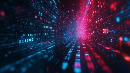 Obraz premium Quantum encryption symbols