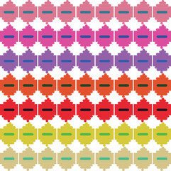 Unusual patterns with Indian style create a texture with rainbow colors. Art for something holidays.