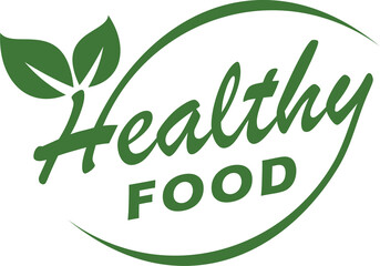 Vector label on the theme of healthy food