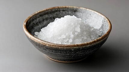 Himalayan pink salt rocks and fine crystals arranged beautifully on a transparent background, ideal for health food campaigns or spa product advertisements.