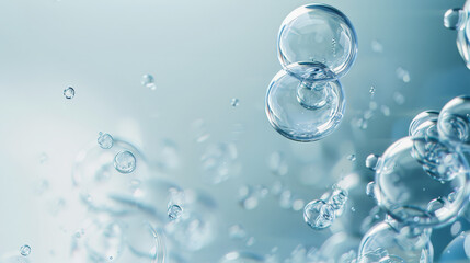 water splash bubbles isolated on white background