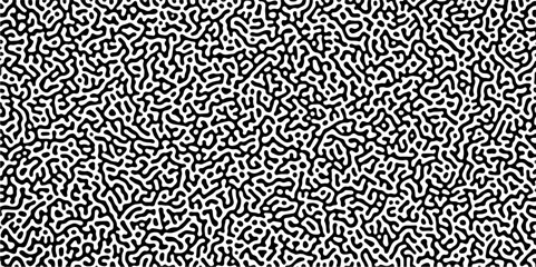 Abstract truing organic wallpaper Turing reaction diffusion monochrome seamless pattern .Monochrome Turing reaction background .Natural seamless line pattern. Linear design with biological shapes	
