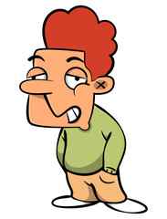 Cool Student Boy cartoon characters. Best for sticker, logo, and mascot with campus life themes