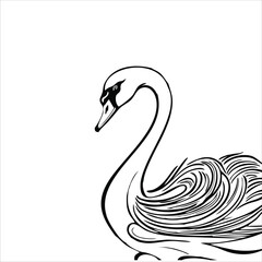 Goose mascot illustration logo concept design