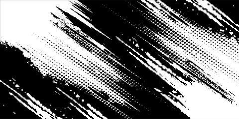 abstract halftone background with wavy surface made of gray dots on white