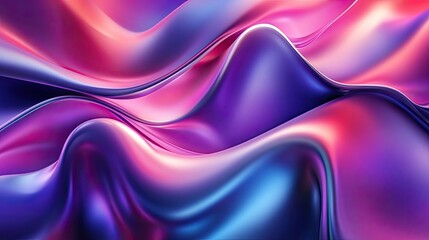 Obraz premium Modern 3D gradient background with smooth curves and vivid hues
