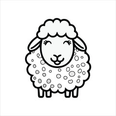 Goat cartoon illustration logo concept design