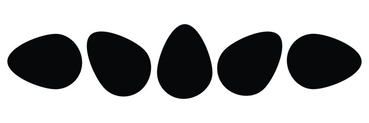 Easter Egg vector Icon. Flat style egg icon set. Vector illustration. 