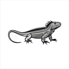 Obraz premium Lizard bird mascot illustration logo concept design