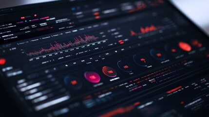 A close-up of a sports analytics dashboard showing player stats, game trends, and predictive analytics