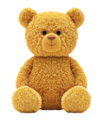 Obraz premium A teddy bear toy, isolated on a transparent background.