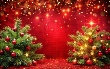 Christmas background with Christmas balls elements and decoration