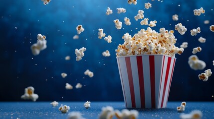 popcorn delicious bucket movie striped movie