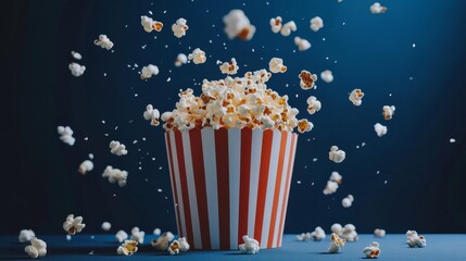 popcorn delicious bucket movie striped movie