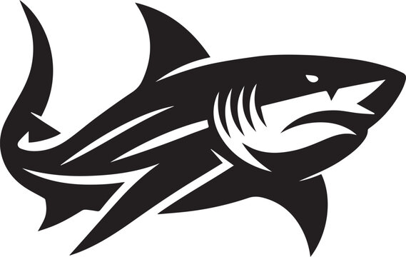 recommend clip art: Bull Shark silhouette vector black and white