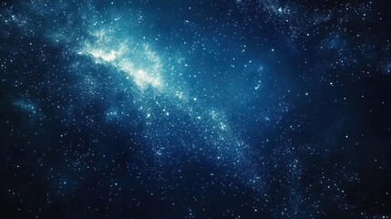 Naklejka premium A vast expanse of space filled with stars and cosmic elements, evoking wonder and exploration.