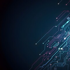 Technology with abstract background