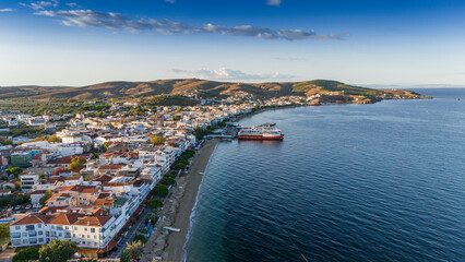 Fototapeta premium Aerial view of&nbsp;Avsa island, Turkey. Avsa Island view from sea in Turkey.